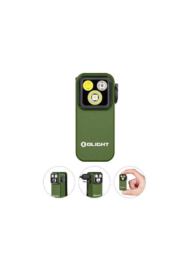Olight Oclip Pro 500 Lumens 3-in-1 Clip-on Flashlight USB-C Rechargeable Floodlight Spotlight Red Light Magnetic EDC Light - Image 5